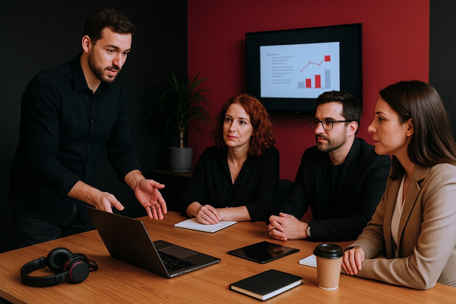 Réunion entre professionnels du secteur musical – stratégie digitale et développement d’image – Autour de la Musique Management